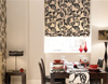 Black and White Roman Blinds